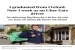 Sinh viên tốt nghiệp thạc sĩ Oxford, đi giao đồ ăn kiếm £125/ngày