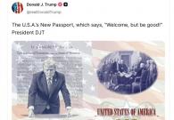 Ông Trump công bố mẫu hộ chiếu có in chân dung của mình