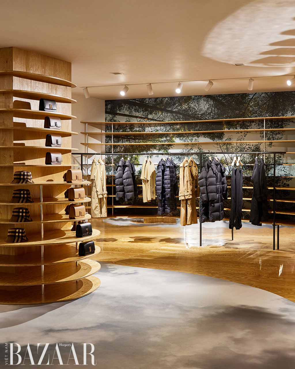pop up trang guong cua burberry tai han quoc 0