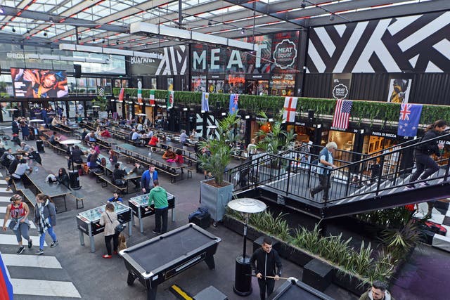 croydon boxpark street food venue