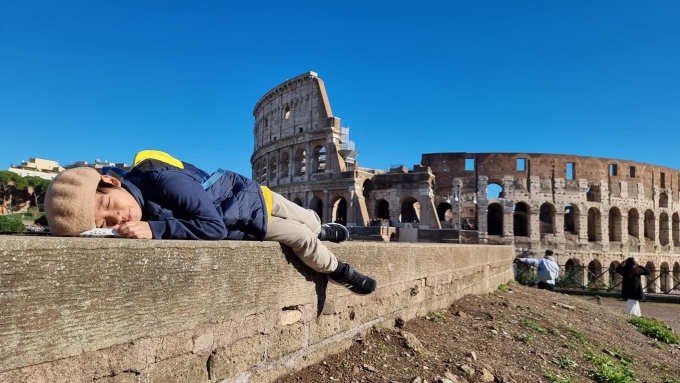 cho con du lich rome 0