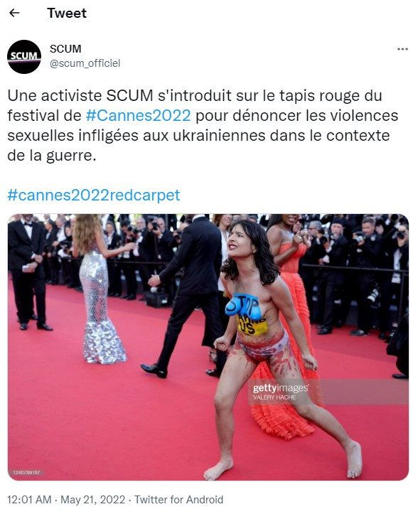 bieu tinh o cannes 1