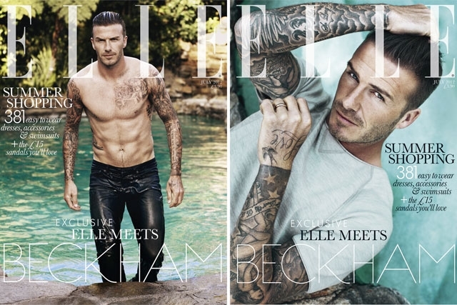 david beckham on elle 1