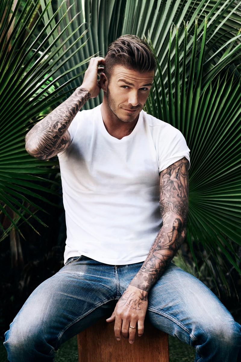 david beckham on elle 1