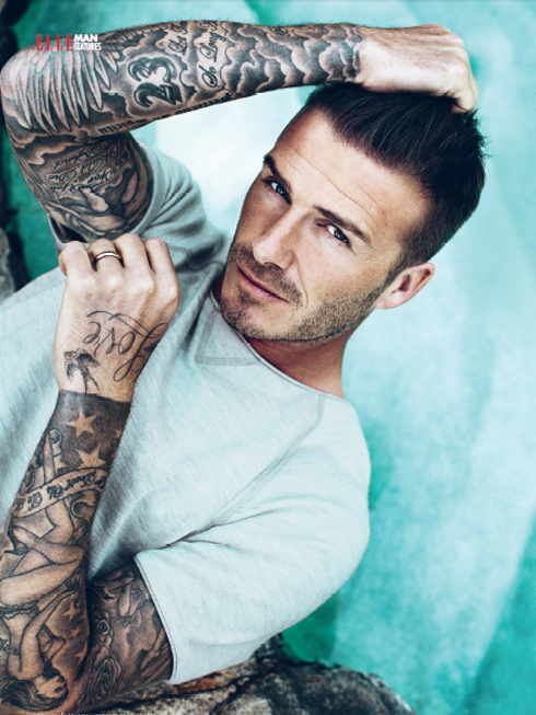 david beckham on elle 1