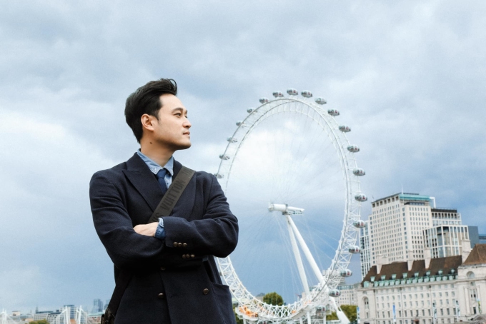 quang vinh lan dau du lich london 1