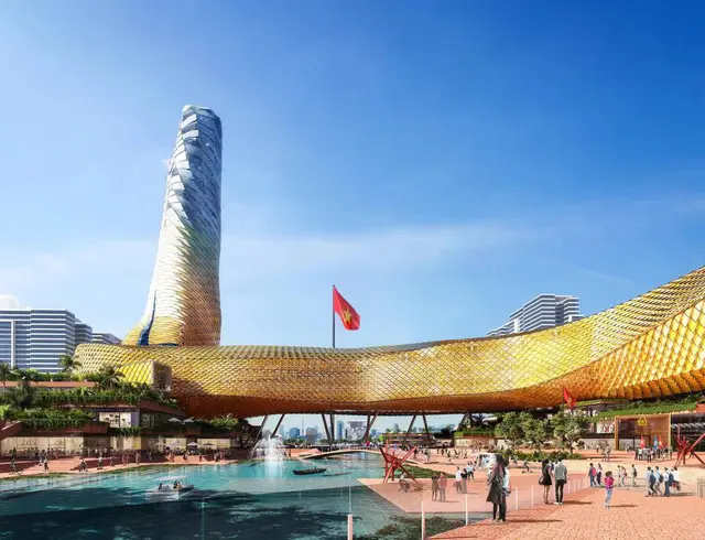 toa nha dai nhat the gioi Dragon Tower ha noi 1