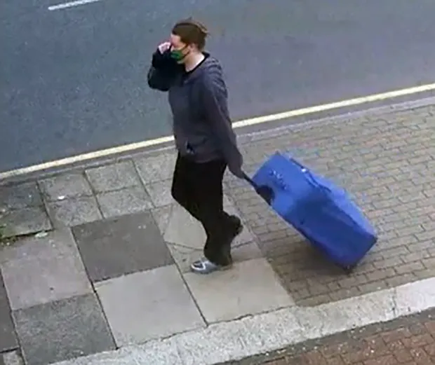 nguoi phu nu keo vali tren pho london 1