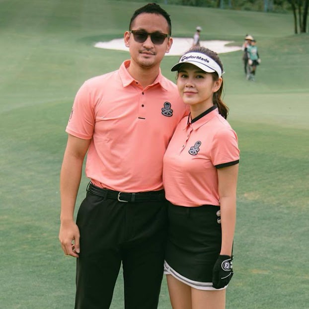 mc thu hoai lay chong san golf 1