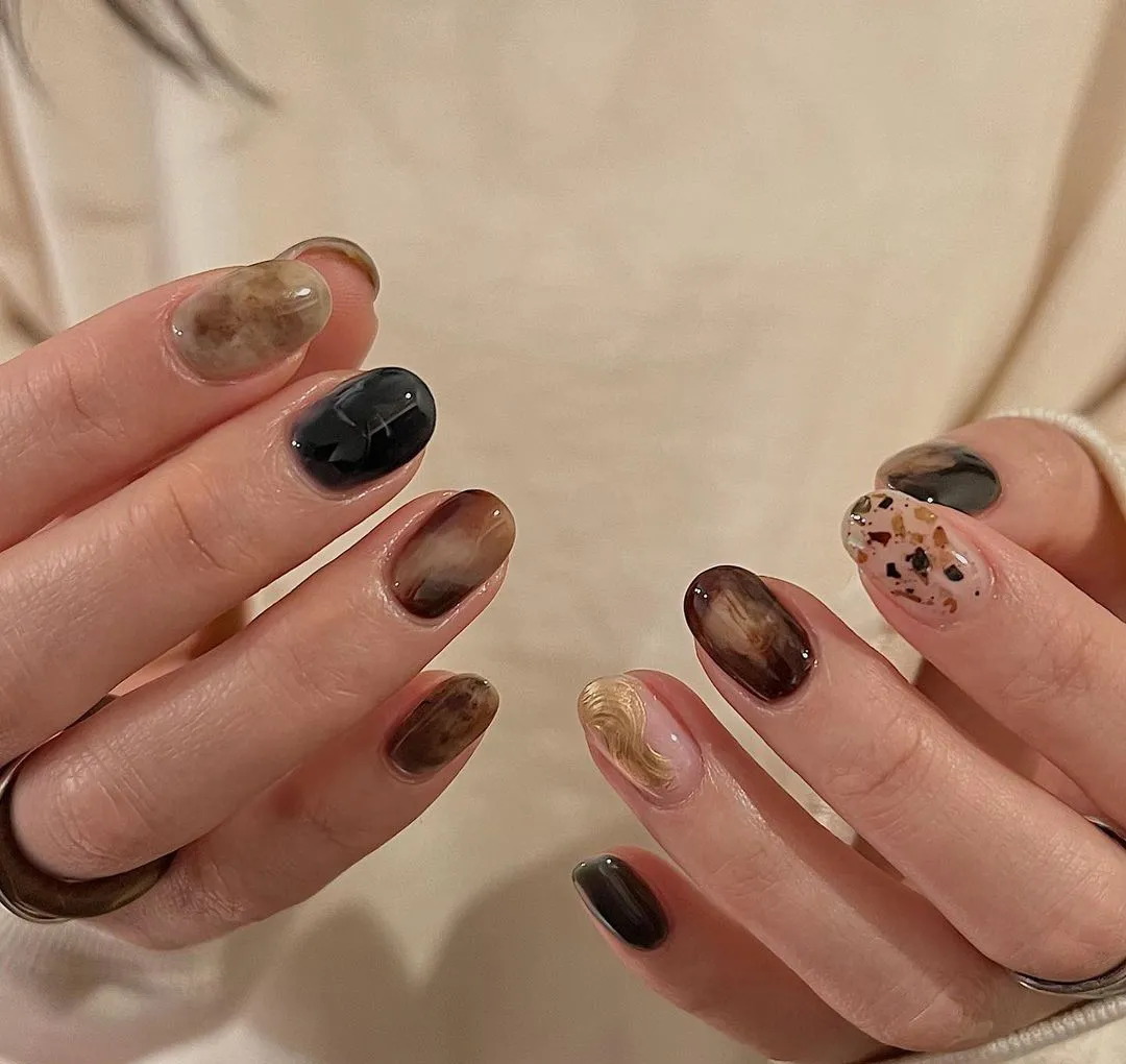 mau nail mua thu 1
