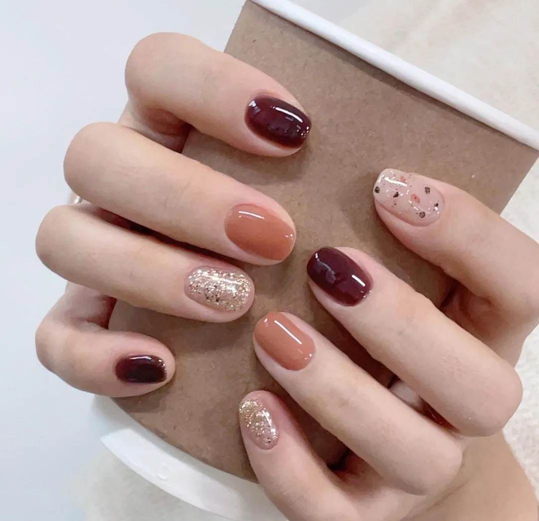 mau nail mua thu 1