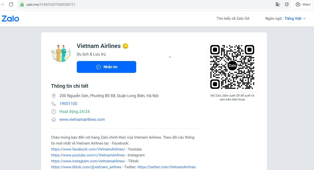 ve gia vietnam airliens