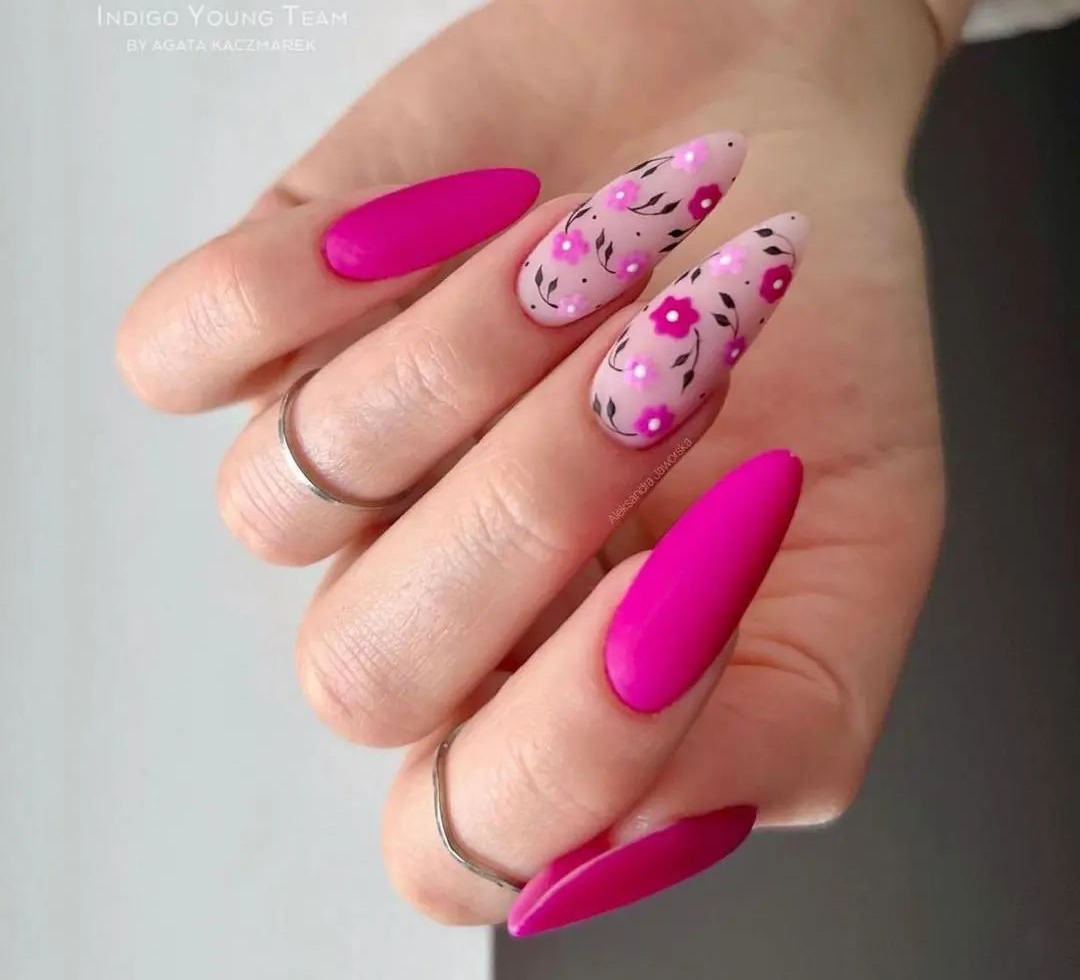 nail hong don thu 1