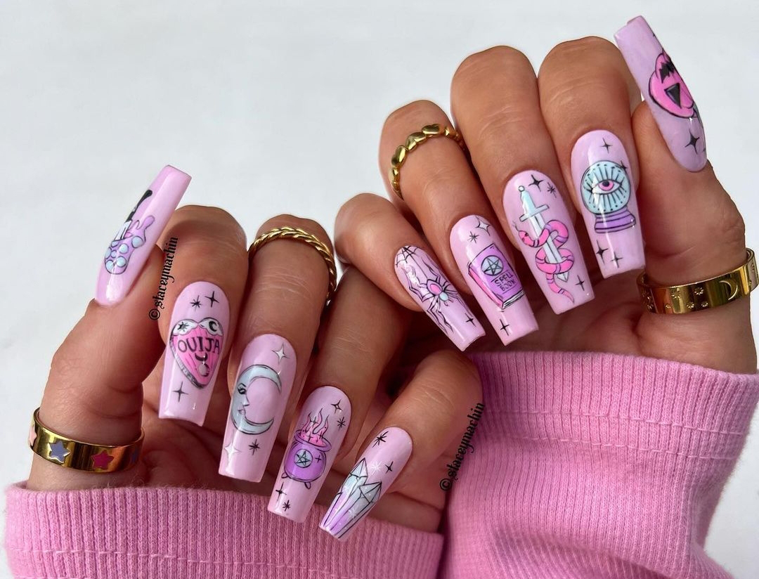 nail hong don thu 1