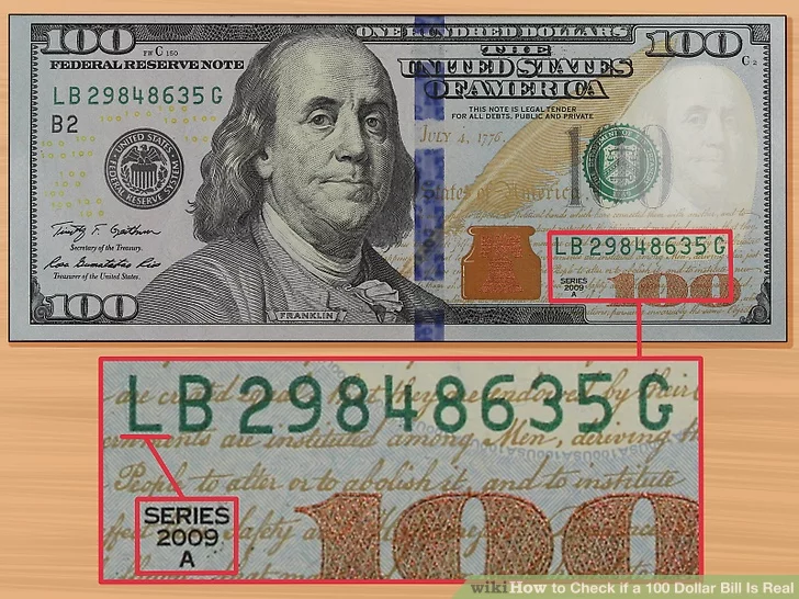 nhan biet tien 100 usd gia 1