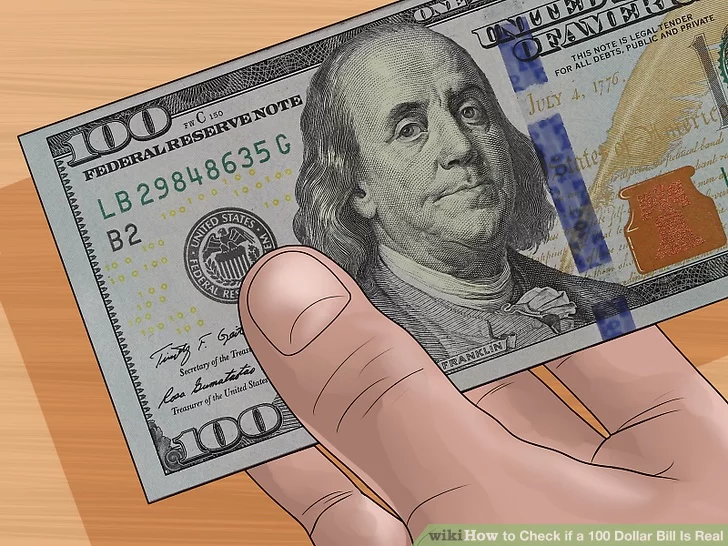nhan biet tien 100 usd gia 1