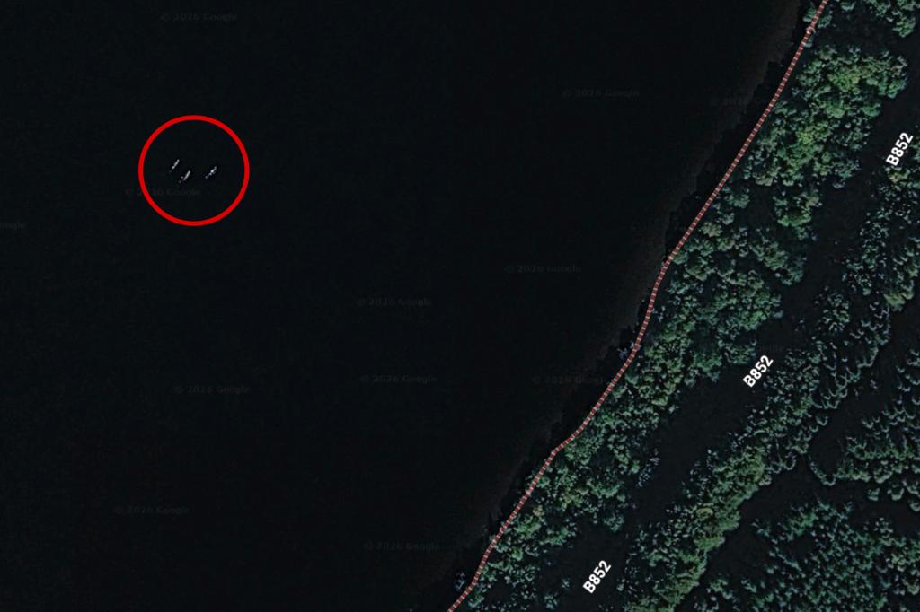 Phát hiện hình ảnh mới nghi là quái vật hồ Loch Ness trên Google Maps