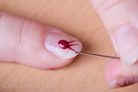33090 DIYnailartusingnailpaintneedle