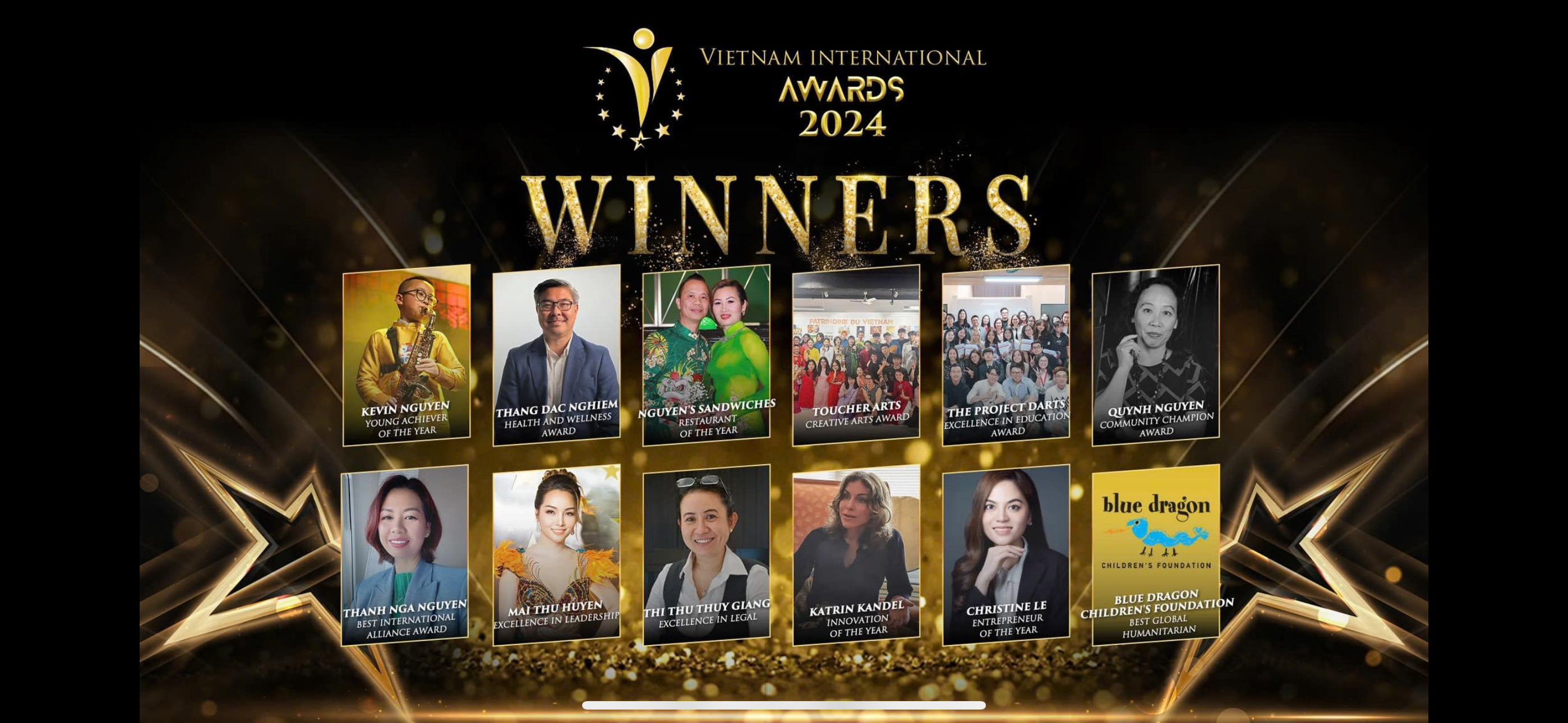 12 giải thưởng trong VN International Awards 2
